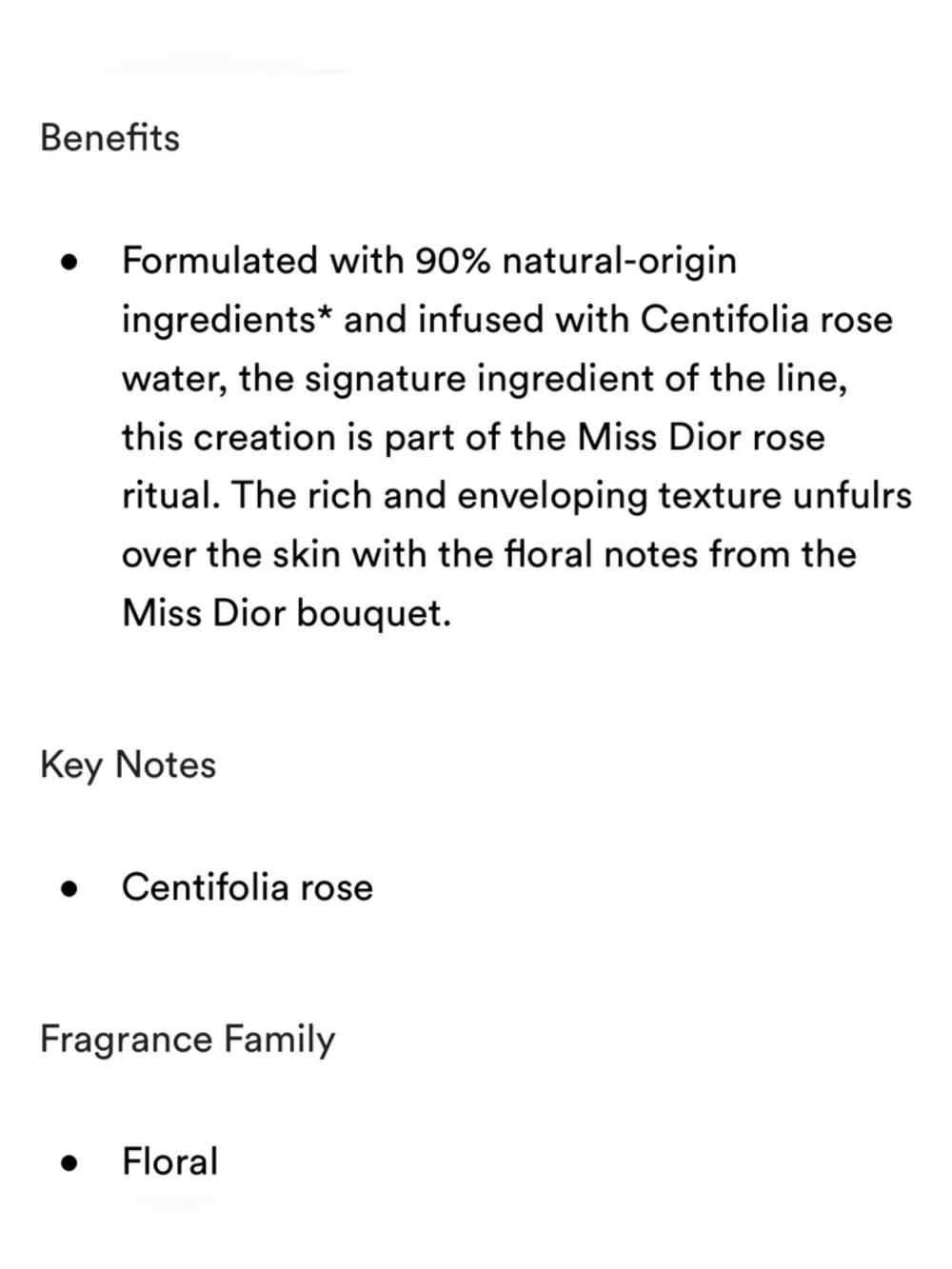 New Miss Dior Comforting Body Cream 5.0oz - Picture 6 of 6